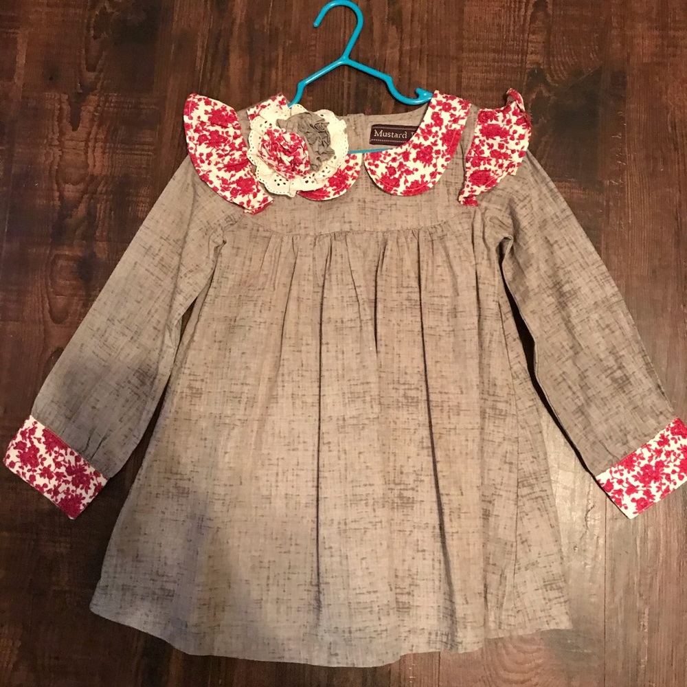 Mustard pie dress Sz 4 with tags